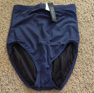 Dreamsuit By Miracle Brands Navy High-Waisted Swim Bottoms